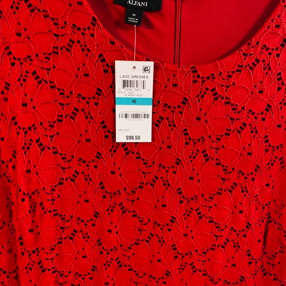 Alfani Dresses Red Below The Knee Dress Poshmark